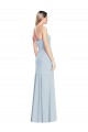 Low Back Light Sky Blue Trumpet Strapless Long Formal Dress Canada Online