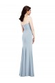 Low Back Light Sky Blue Trumpet Strapless Long Evening Dress Canada Online
