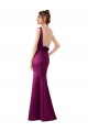 Open Back Merlot Sheath Bateau Neck Long Black Tie Evening Dress Canada Online