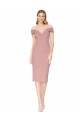 Dusty Pink Mermaid High Neck Knee Length Black Tie Evening Dress Canada Online