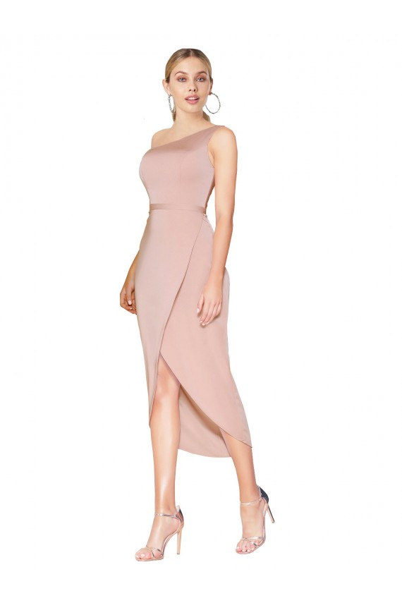 Mauve Mermaid High Neck Knee Length Formal Dress Canada Online