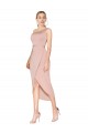 Mauve Mermaid High Neck Knee Length Formal Dress Canada Online