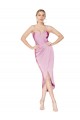 Orchid Mermaid High Neck Knee Length High Low Evening Dress Canada Online