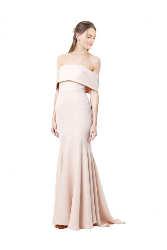 Nude Mermaid High Neck Long Formal Evening Dress Canada Online