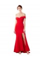Red Mermaid High Neck Long Formal Evening Dress Canada Online