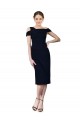 Dark Navy Mermaid Off the Shoulder Cocktail Length Formal Evening Dress Canada Online