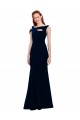 Dark Navy Mermaid Off the Shoulder Long Formal Evening Dress Canada Online