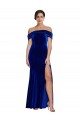 Royal Blue Mermaid Off the Shoulder Long Formal Evening Dress Canada Online
