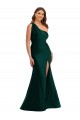 Ever Green Mermaid One Shoulder Long Plus Size Formal Evening Dress Canada Online