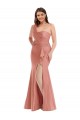Georgia Peach Mermaid One Shoulder Long Black Tie Plus Size Evening Dress Canada Online