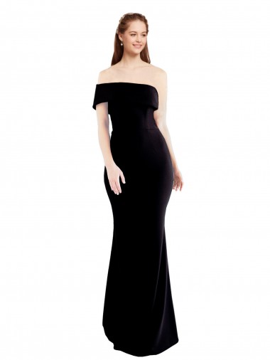 Keyhole Back Black Mermaid One Shoulder Long Formal Evening Dress Canada Online
