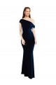 Dark Navy Mermaid One Shoulder Long Formal Evening Dress Canada Online