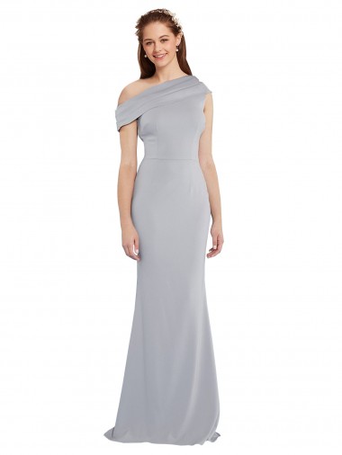 Grey Mermaid One Shoulder Long Formal Dress Canada Online