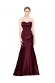 Low Back Burgundy Mermaid Sweetheart Long Formal Evening Dress Canada Online