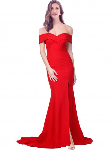 Red Mermaid Sweetheart Long Evening Dress Canada Online