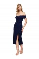 Dark Navy Mermaid Sweetheart Midi Length Formal Evening Dress Canada Online