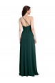 Open Back Midnight Green A-Line One Shoulder Long Formal Evening Dress Canada Online