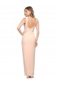 Nude Sheath Square Neck Long Formal Evening Dress Canada Online