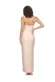Low Back Nude Sheath Strapless Long Semi Formal Evening Dress Canada Online