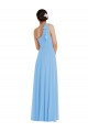Periwinkle Trumpet One Shoulder Long Semi Formal Evening Dress Canada Online