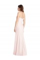 Low Back Pink Trumpet Strapless Long Semi Formal Evening Dress Canada Online