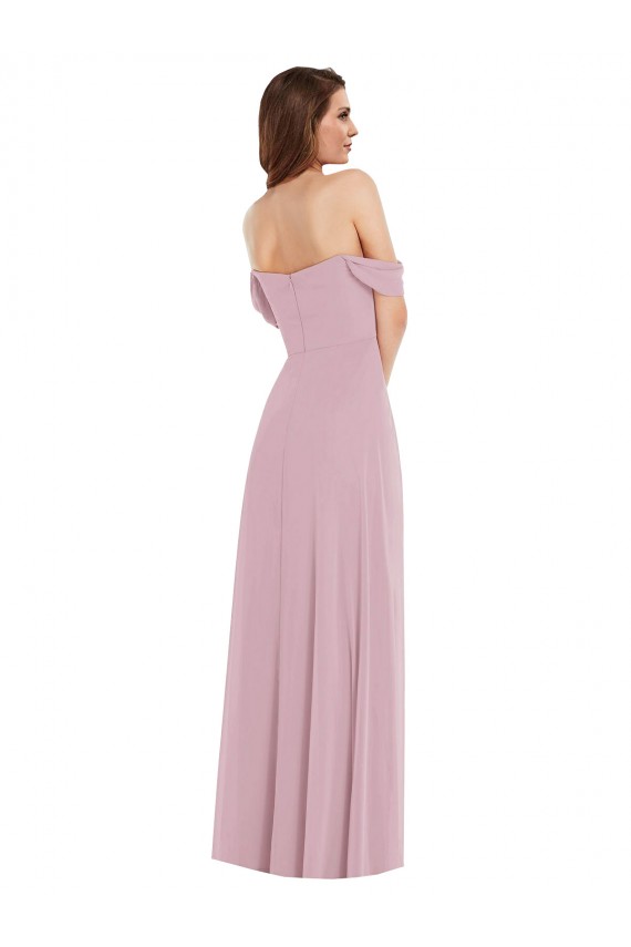 Primrose A-Line Sweetheart Long Black Tie Evening Dress Canada Online