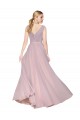 V-Back Primrose A-Line High Neck Long Formal Evening Dress Canada Online