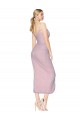 V-Back Primrose Mermaid High Neck Knee Length High Low Evening Dress Canada Online