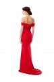Red A-Line High Neck Long Evening Dress Canada Online