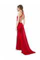 Open Back Red Mermaid High Neck Long Formal Evening Dress Canada Online