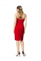 Red Sheath Sweetheart Cocktail Length Formal Evening Dress Canada Online