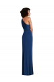 Royal Blue Sheath One Shoulder Long Semi Formal Evening Dress Canada Online