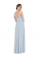 Sea Glass A-Line Off the Shoulder Long Semi Formal Evening Dress Canada Online