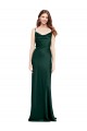 V-Back Hunter Sheath Cowl Neck Long Black Tie Evening Dress Canada Online
