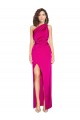 Fuchsia Sheath One Shoulder Long Formal Evening Dress Canada Online