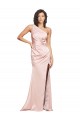 Low Back Pink Sheath One Shoulder Long Formal Evening Dress Canada Online