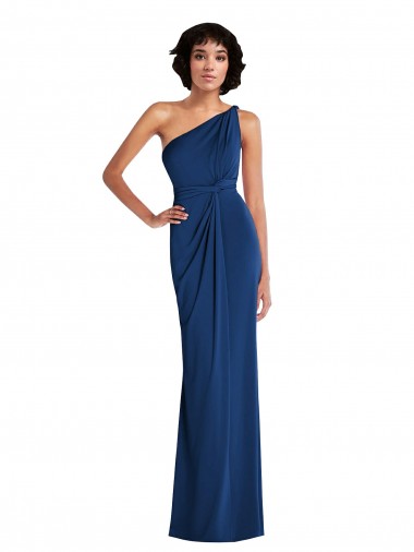 Royal Blue Sheath One Shoulder Long Semi Formal Evening Dress Canada Online