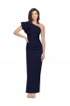 Dark Navy Sheath One Shoulder Long Formal Evening Dress Canada Online