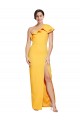 Saffron Sheath One Shoulder Long Formal Evening Dress Canada Online