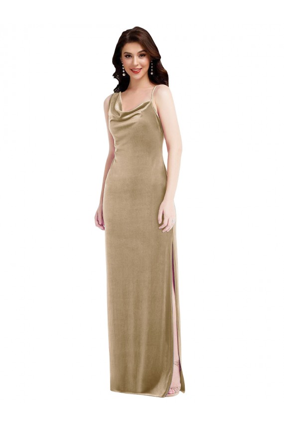 Champagne Sheath One Shoulder Long Black Tie Evening Dress Canada Online