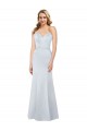 Low Back Light Sky Blue Sheath Strapless Long Formal Evening Dress Canada Online