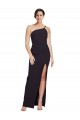 Black Sheath Strapless Long Formal Evening Dress Canada Online