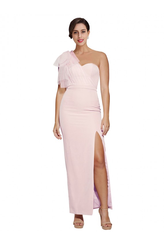 Low Back Pink Sheath Sweetheart Long Formal Evening Dress Canada Online