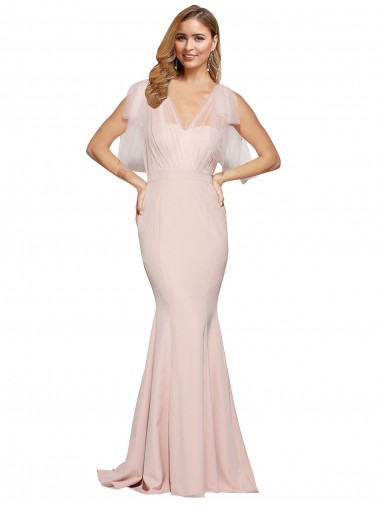 Low Back Mauve Sheath Sweetheart Long Formal Dress Canada Online