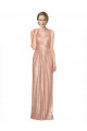 Rose Gold Sheath V-Neck Long Evening Dress Canada Online