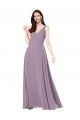 V-Back Dark Lavender Sheath V-Neck Long Formal Evening Dress Canada Online