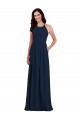 Open Back Dark Navy Trumpet Halter Neck Long Semi Formal Evening Dress Canada Online