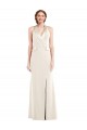 Low Back Ivory Trumpet Halter Neck Long Semi Formal Evening Dress Canada Online