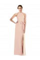 Open Back Nude Trumpet Halter Neck Long Formal Evening Dress Canada Online