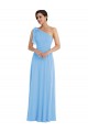 Periwinkle Trumpet One Shoulder Long Semi Formal Evening Dress Canada Online